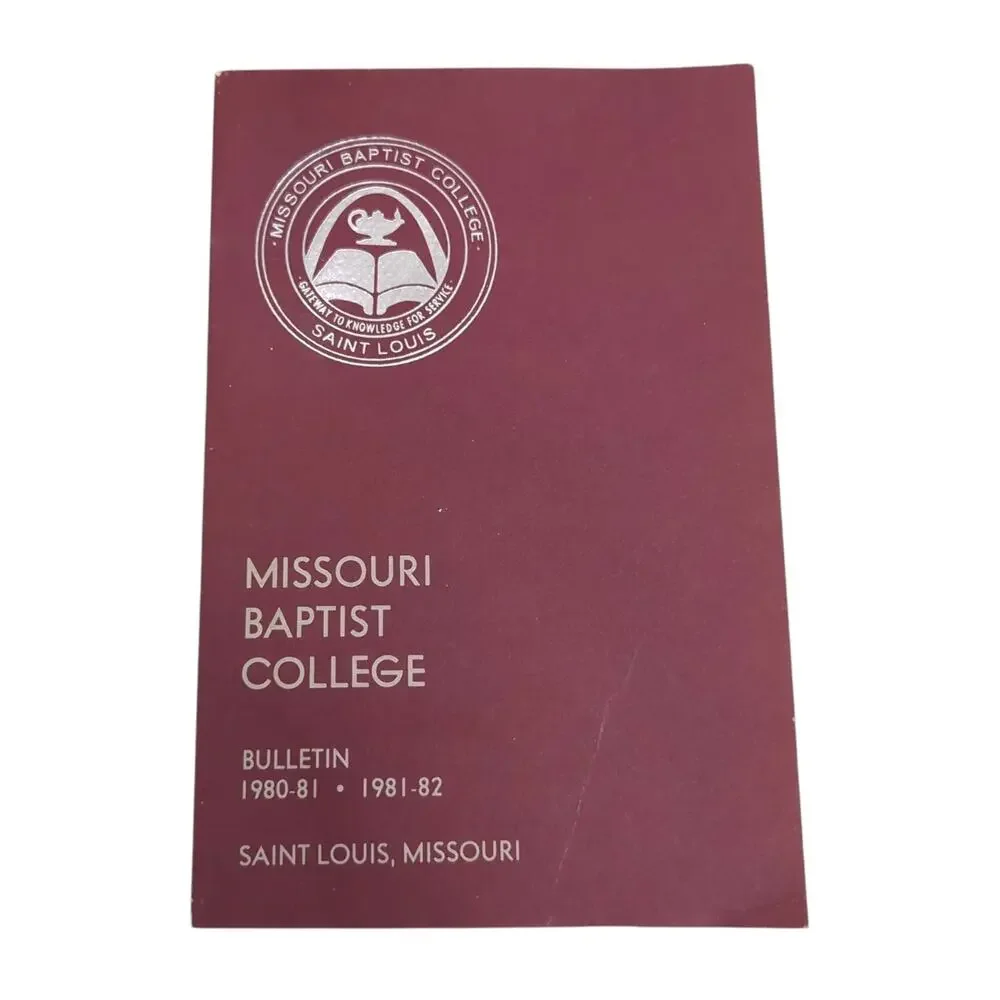 MISSOURI BAPTIST COLLEGE St Louis MO Bulletin 1980-81 - 1981-82 Photos Courses